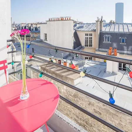 Eiffel Tower View Terrace Saint Germain Des Pres Paris